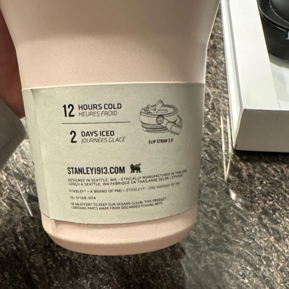 Stanley The IceFlow Flip Straw Tumbler - 30oz Rose Quartz color - Picture 4 of 9